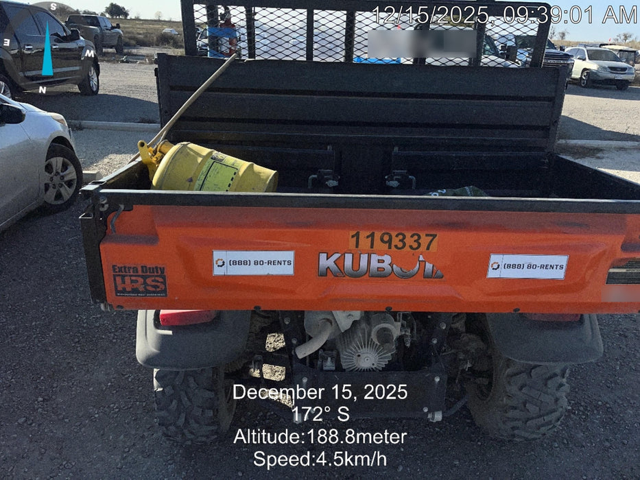 2020 Kubota RTV-X1140W-H Canopy, 4-Seater, Diesel, Windshield Acrylic Clear, LED Strobe, Backup Alarm