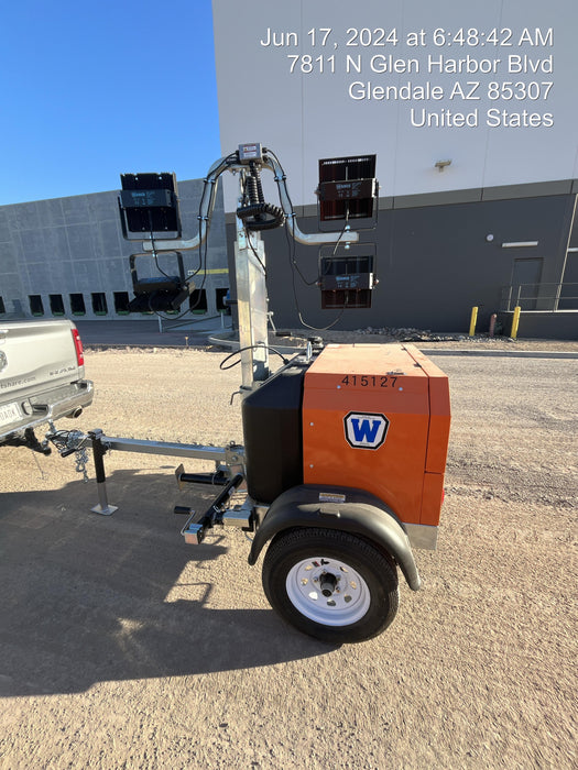 2024 Wanco WLTT-4MM4K Diesel, Deep Sea Controller, Shore Power Plug, Auto Start, (4) 350W LED Floodlights, 4kW Generator, 60 Gal Fuel Tank, 2" Ball, T3