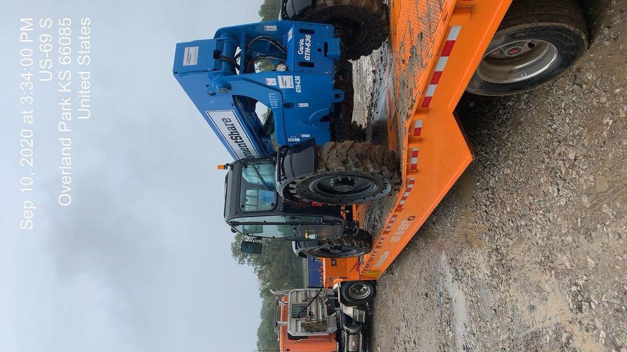 2020 Genie GTH-636 Cab/Heat/Air, Solid Tires, Work Lights, Beacon, Aux Hydraulics, Back up Alarm