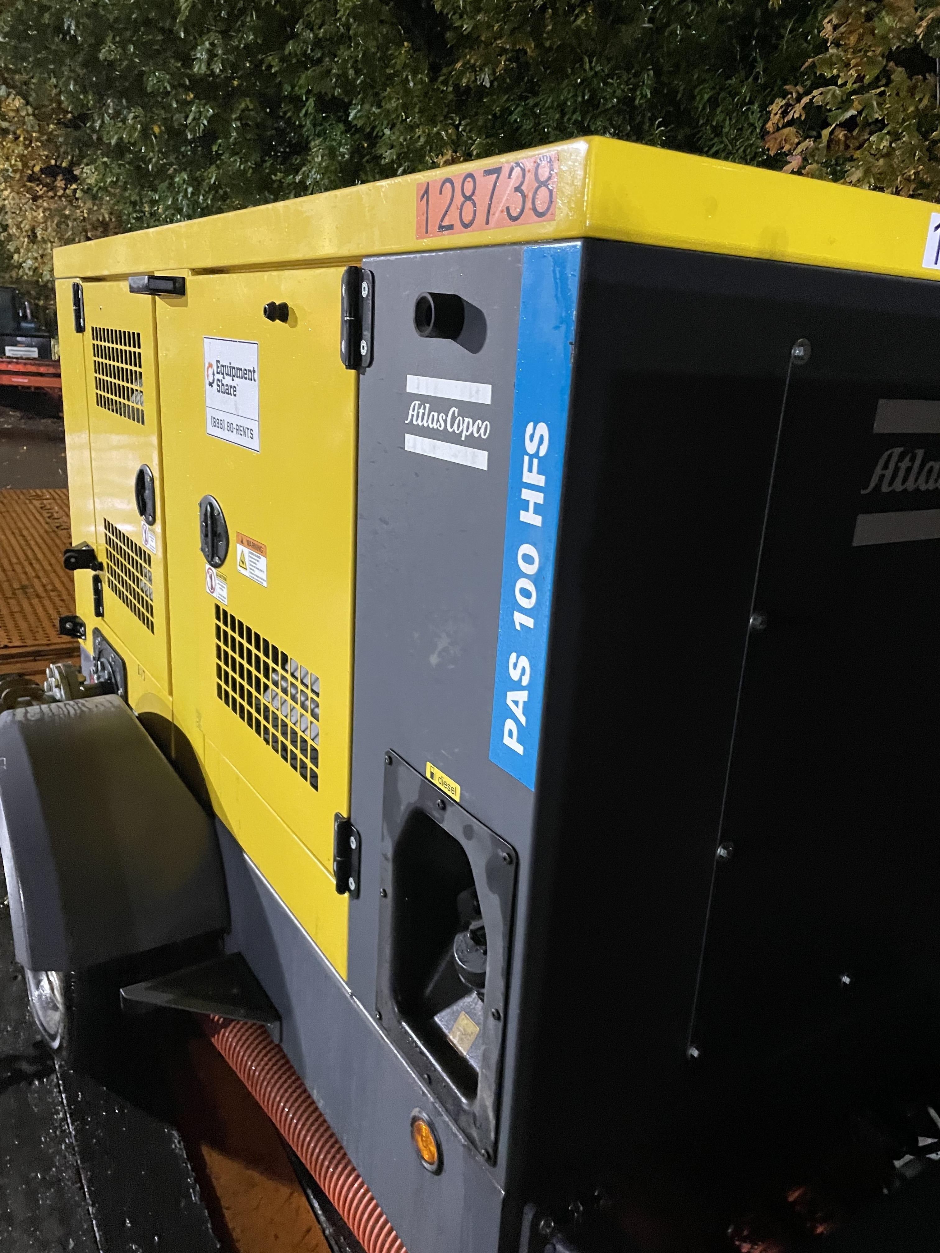 2020 ATLAS COPCO PAS 100 HF CS Enclosed
