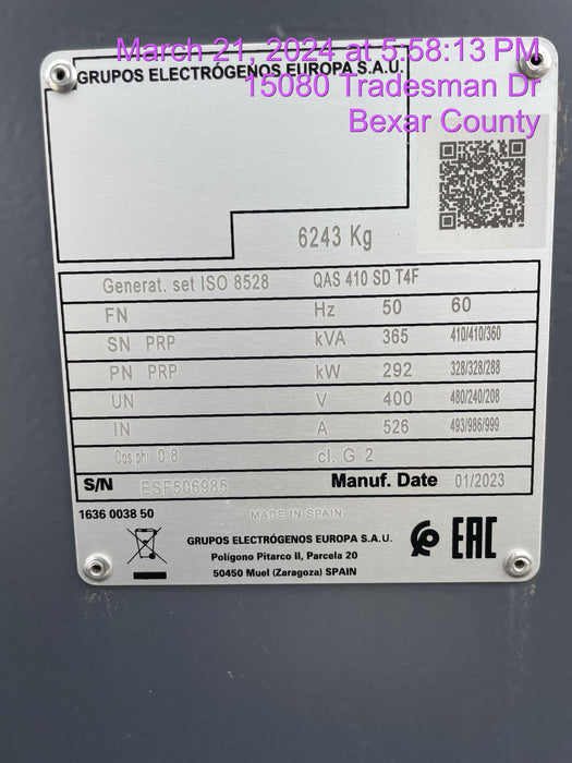 2023 ATLAS COPCO QAS 410