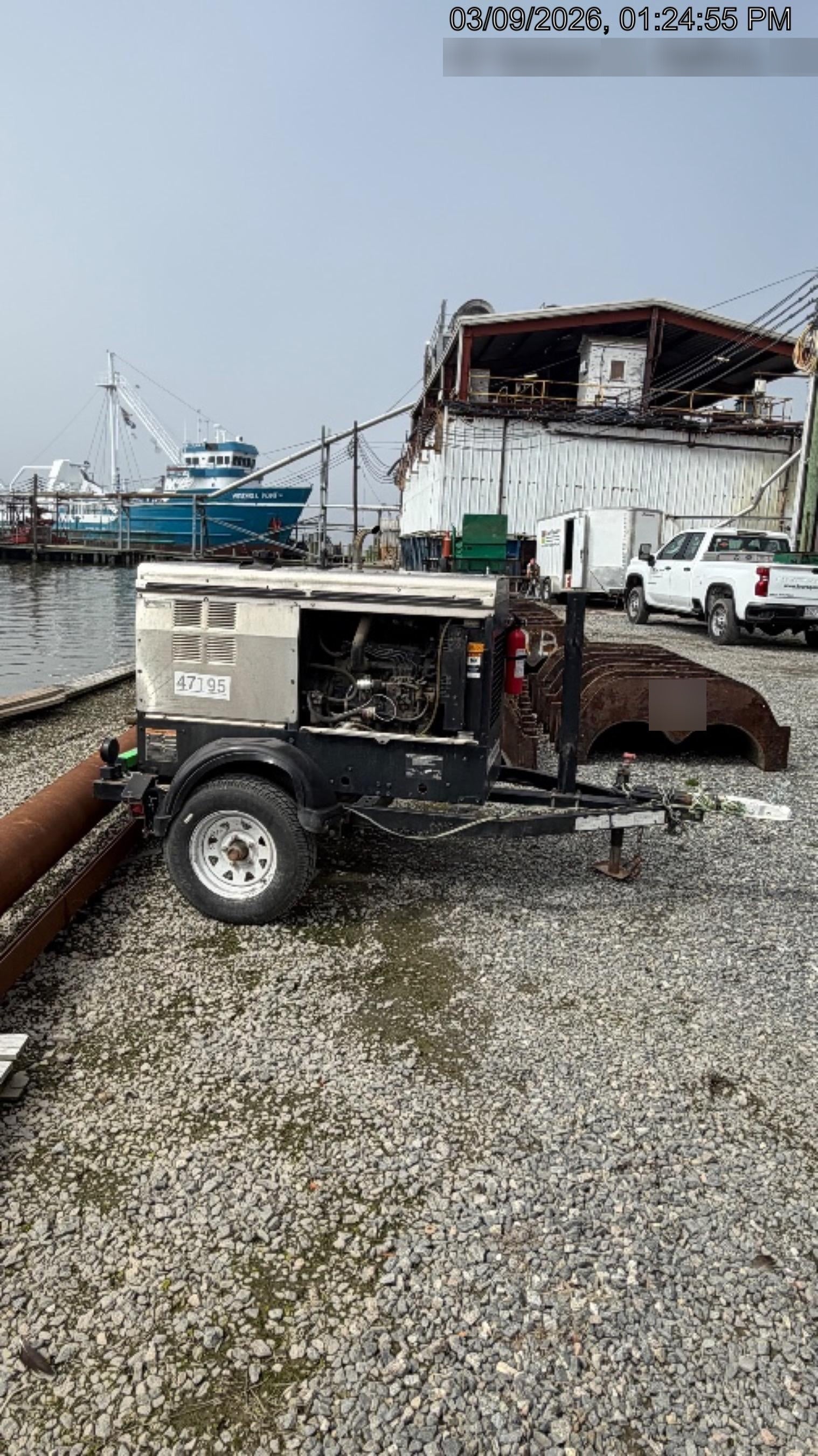 2019 Lincoln Electric Vantage 322 Ready-Pak 3, Two Wheel Trailer, Fender and Light Kit, Cable Rack