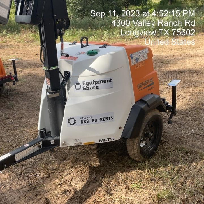 2023 Generac MLT2 Diesel, Flex Switch 120V Input, Powerzone Controller, (4) 320W LED Lights, 4kW Generator, 39.9 Gal Fuel Tank, 2" Ball, T3