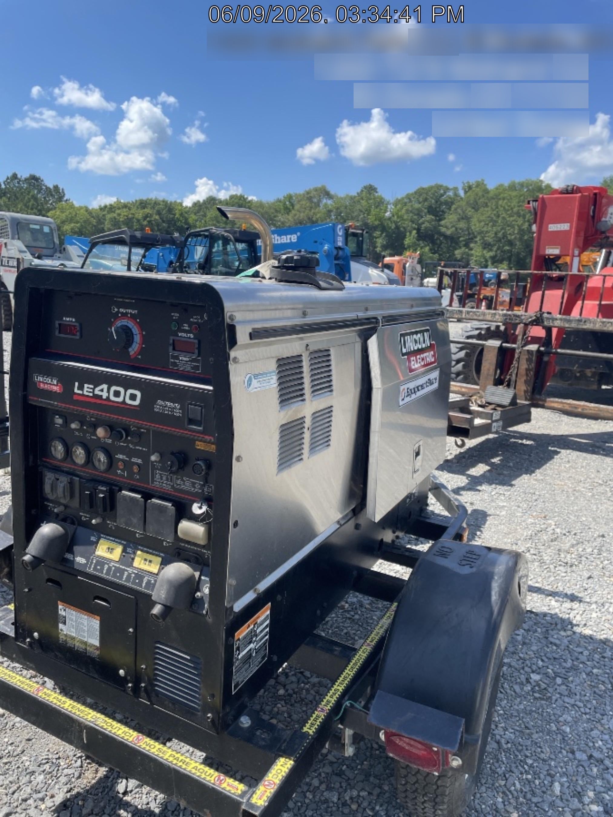 2024 Lincoln Electric LE400 Kubota V1505, Trlr, Cable Rack, Light Kit, ES Decals, T3