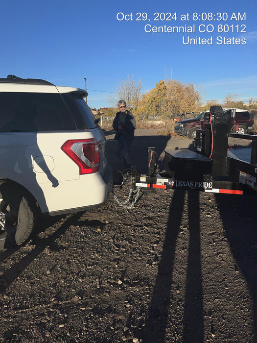 2025 TEXAS PRIDE TRAILERS 21' Lowboy Gravity Tilt Bed 14K Bumper Pull Trailer