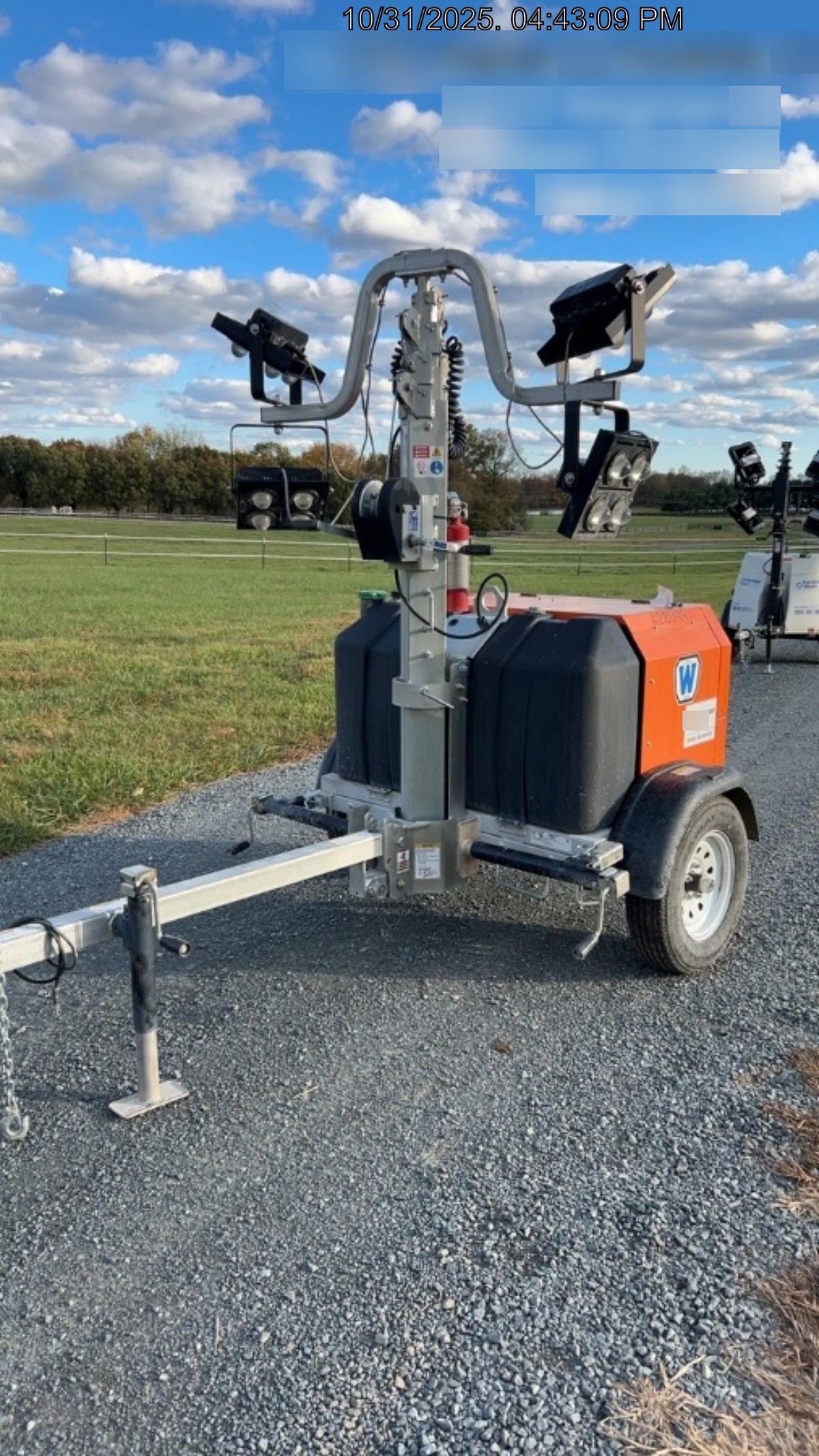 2024 Wanco WLTT-4MM4K Diesel, Deep Sea Controller, Shore Power Plug, Auto Start, (4) 350W LED Floodlights, 4kW Generator, 60 Gal Fuel Tank, 2" Ball, T3