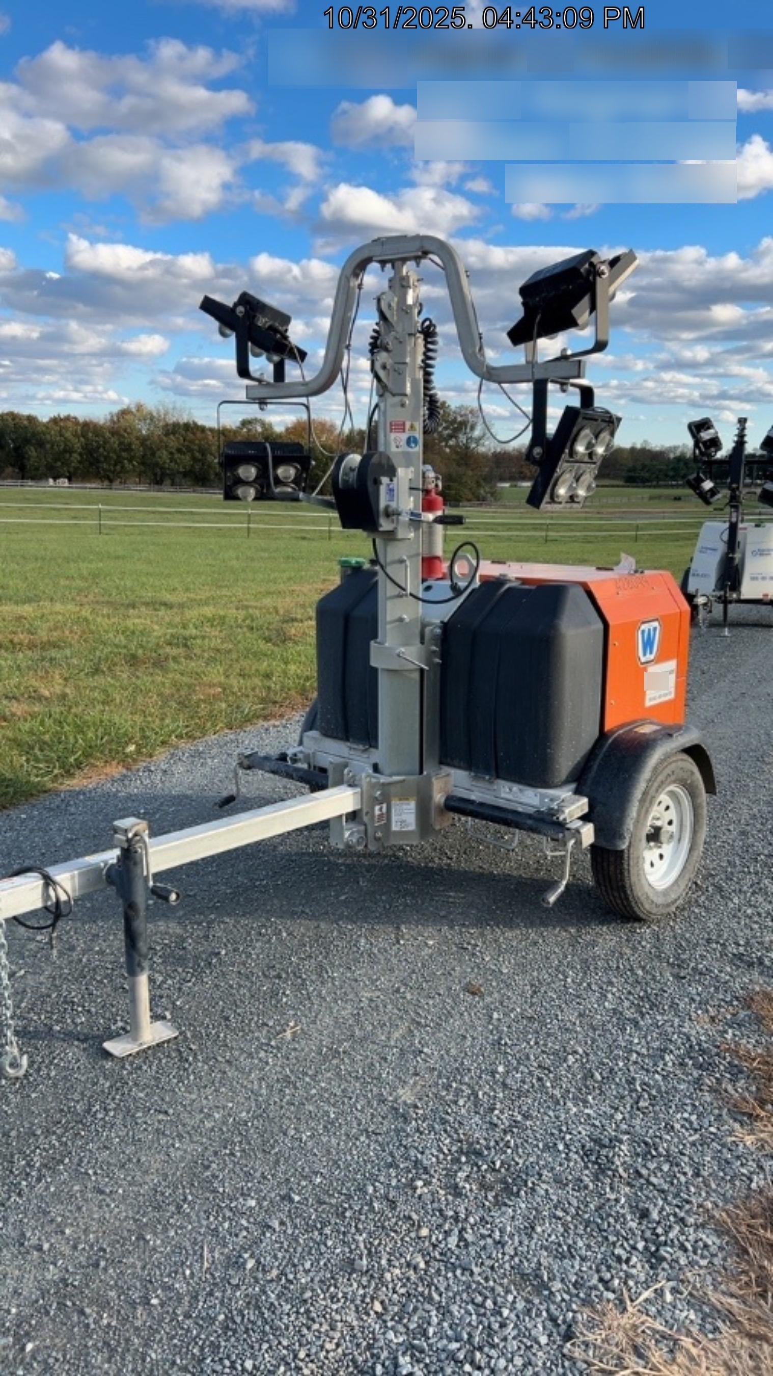 2024 Wanco WLTT-4MM4K Diesel, Deep Sea Controller, Shore Power Plug, Auto Start, (4) 350W LED Floodlights, 4kW Generator, 60 Gal Fuel Tank, 2" Ball, T3