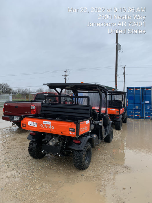 2021 Kubota RTV-X1140W-H Plastic Canopy, Windshield Acrylic Clear, LED Strobe Light, Wire Harness Kit, Back up Alarm