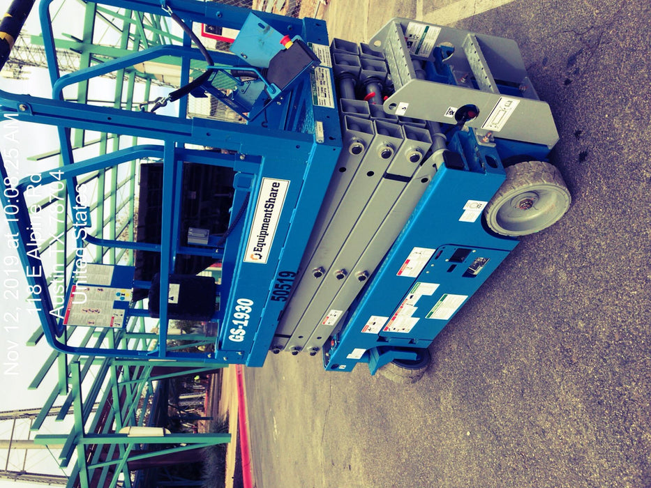 2019 Genie GS-1930 Fixed Rails with Chain Entry