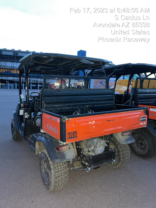 2022 Kubota RTV-X1140W-H Plastic Canopy, Windshield Acrylic Clear, LED Strobe Light, Wire Harness Kit, Back up Alarm