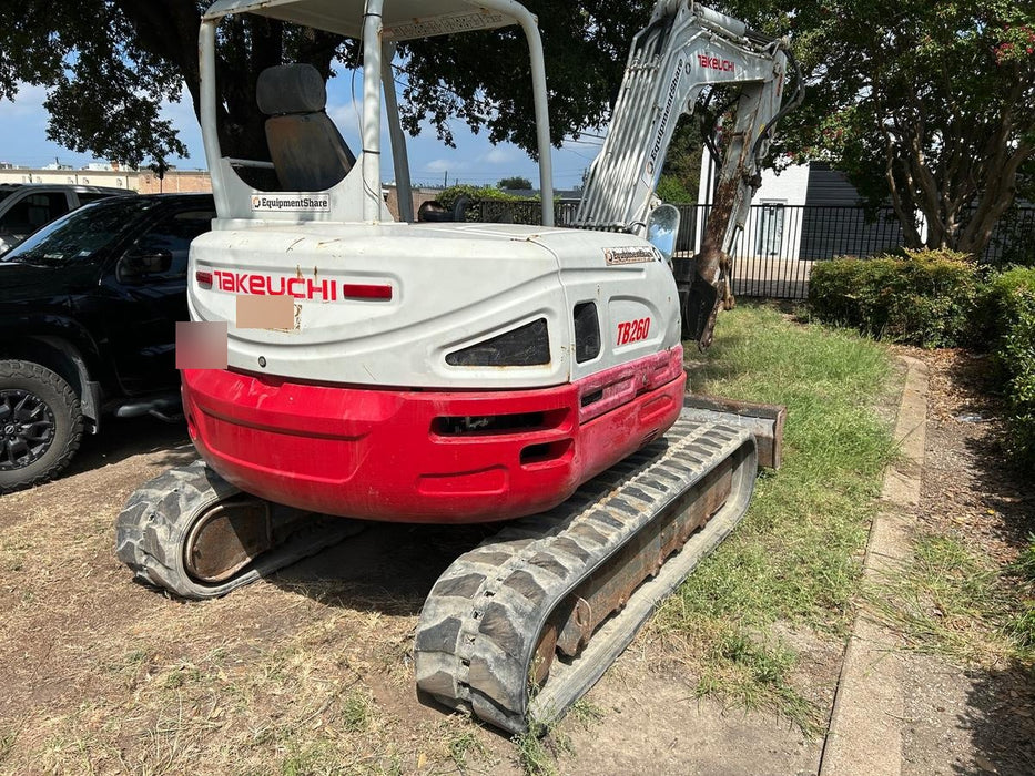 2019 Takeuchi TB260 Takeuchi TB260 Canopy w/Rubber Tracks, Auxiliary Hydraulics, Standard Blade, Manual QC