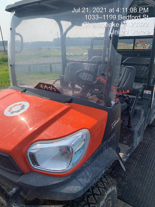 2020 Kubota RTV-X1140W-H Canopy, 4-Seater, Diesel, Windshield Acrylic Clear, Strobe Light, Backup Alarm