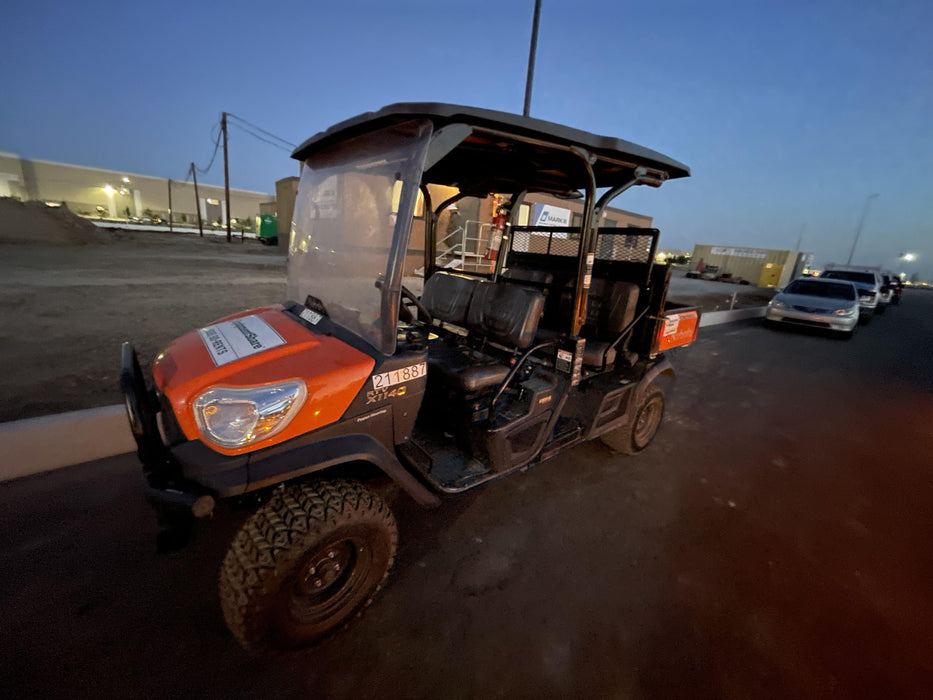 2022 Kubota RTV-X1140W-H Plastic Canopy, Windshield Acrylic Clear, LED Strobe Light, Wire Harness Kit, Back up Alarm
