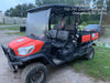 2021 Kubota RTV-X1140W-H Plastic Canopy, Windshield Acrylic Clear, LED Strobe Light, Wire Harness Kit, Back up Alarm