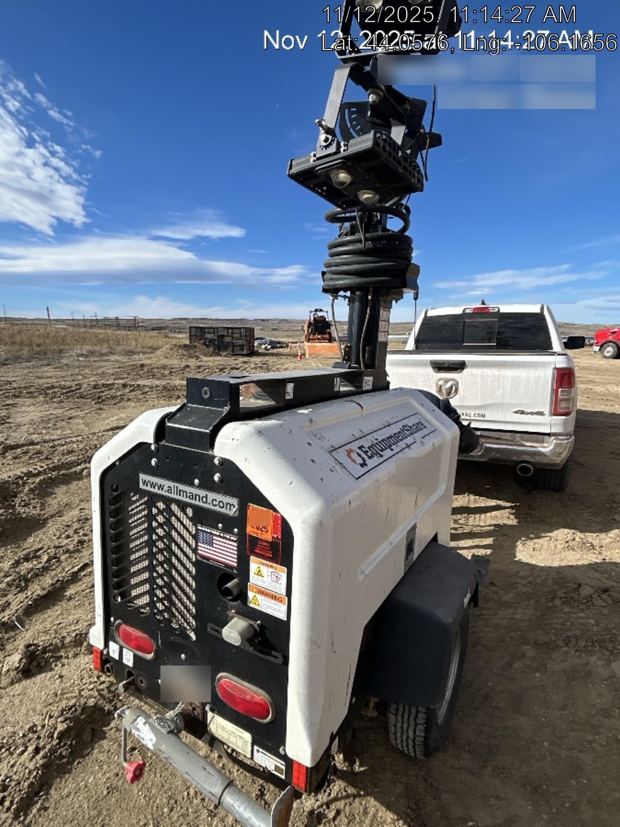 Allmand Bros. Night-Lite Pro II Allmand Night-Lite Pro II Allmand Night-Lite Pro II 8 kW Light Tower w/Kubota Engine, LED Light Package