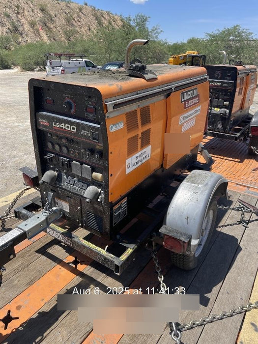 2022 Lincoln Electric LE400 Kubota V1505, Trlr, Cable Rack, Light Kit, ES Decals, T3