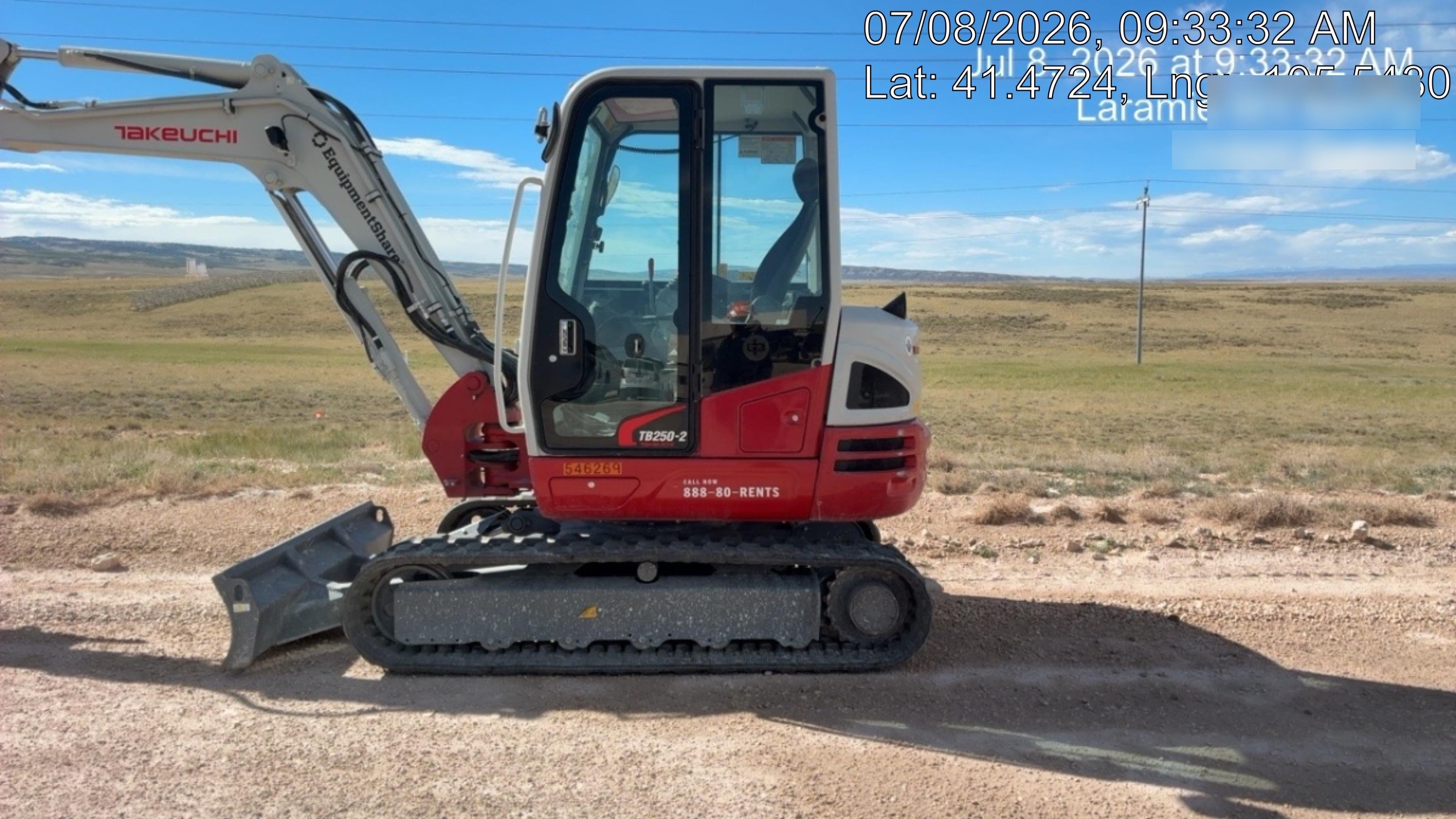2025 TAKEUCHI TB250-2CR