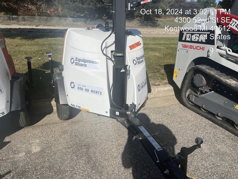 2024 Generac MLT2 Diesel, Flex Switch 120V Input, Powerzone Controller, 
(4) 320W LED Lights, 4kW Generator, 39.9 Gal Fuel Tank, 2" Ball, T3