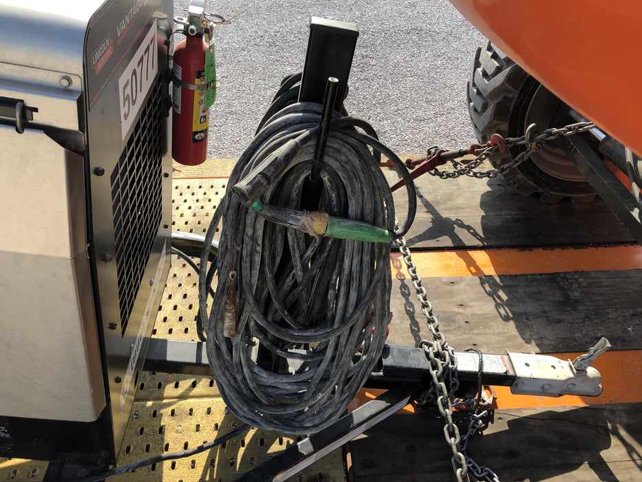 2019 Lincoln Electric Vantage 322 Welder Ready-Pak 3, Two wheel trailer, Fender and Light kit, Cable Rack