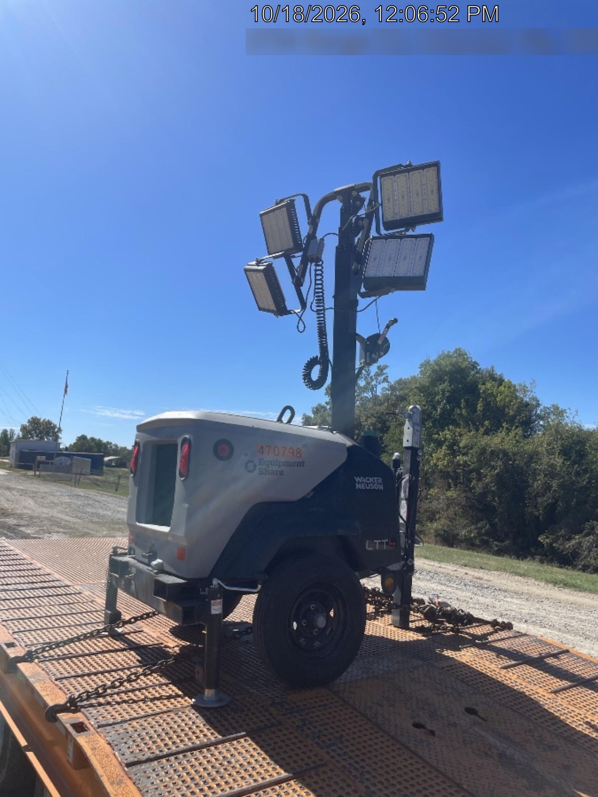 2024 Wacker Neuson LTT4 Diesel, Kohler KDW702, Deep Sea Controller, Auto Start, LED 320W, Bypass Outlet, T3