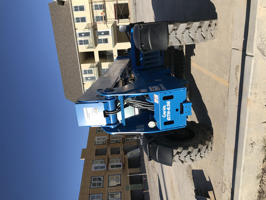 2020 Genie GTH-636 Cab/Heat/Air, Solid Tires, Work Lights, Beacon, Aux Hydraulics, Back up Alarm