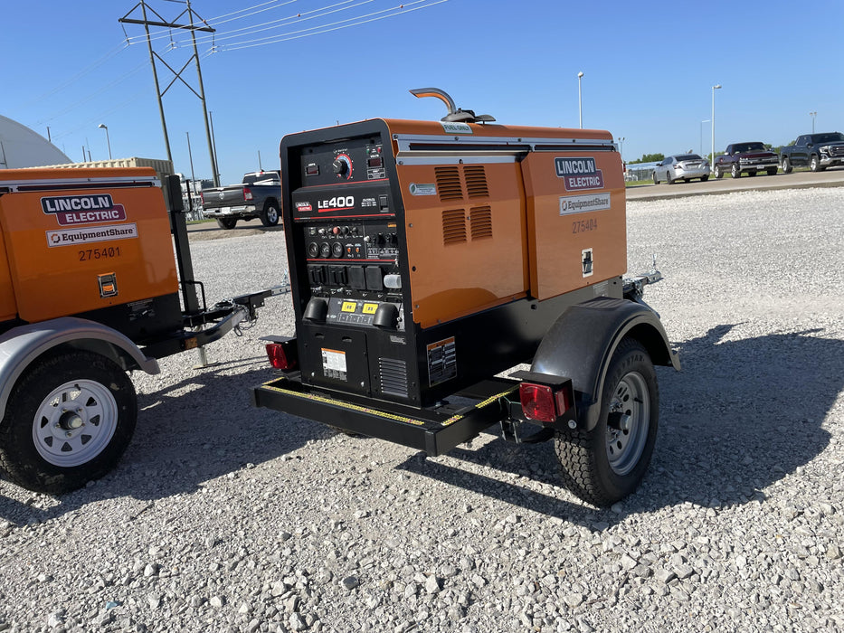 2022 Lincoln Electric LE400 Kubota V1505, Trlr, Cable Rack, Light Kit, ES Decals, T3