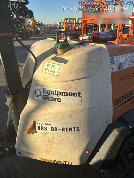2023 Generac MLT2 Diesel, Flex Switch 120V Input, Powerzone Controller, (4) 320W LED Lights, 4kW Generator, 39.9 Gal Fuel Tank, 2" Ball, T3