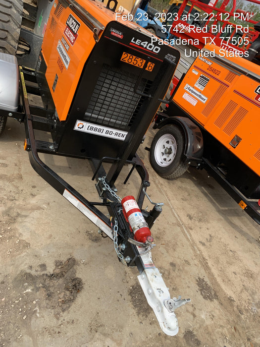 2022 Lincoln Electric LE400 Kubota V1505, Trlr, Cable Rack, Light Kit, ES Decals, T3
