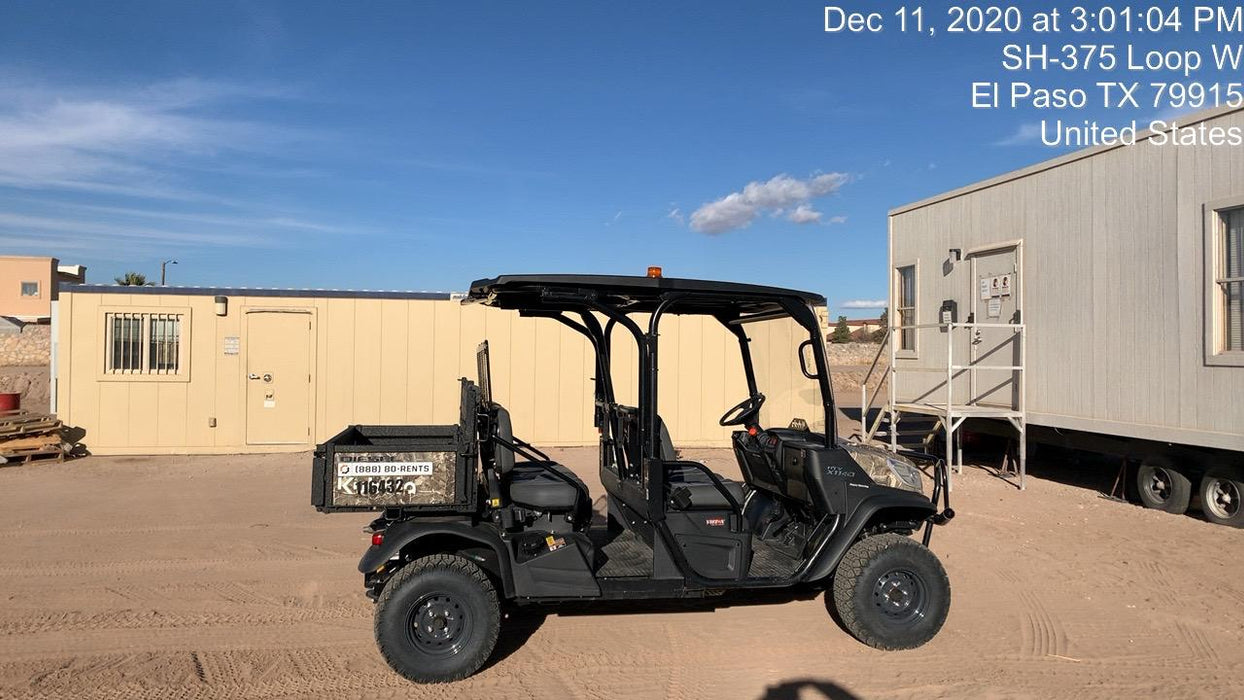 2020 Kubota RTV-X1140 CAMO, CANOPY, STROBE, BACK UP ALARM, WINDSHIELD, FIRE EXT