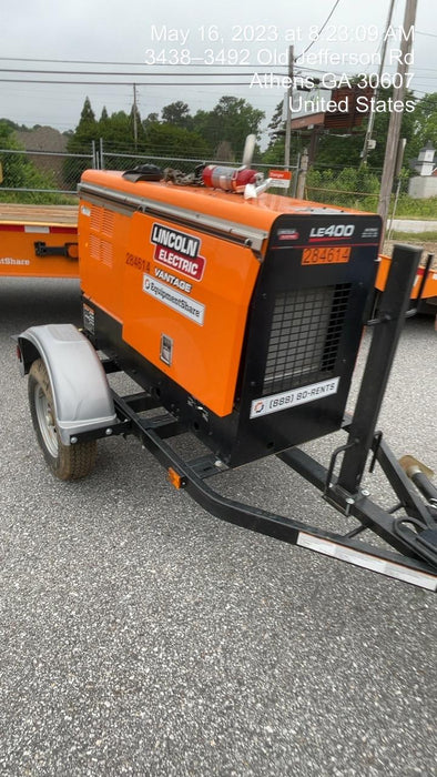 2022 Lincoln Electric LE400 Kubota V1505, Trlr, Cable Rack, Light Kit, ES Decals, T3