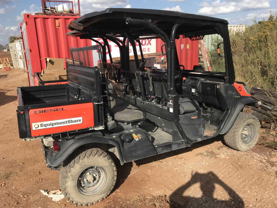 2019 Kubota RTV-X1140W-H 4wd Utility Cart, 4 Seat, Diesel, LED Strobe, Windshield Tempered Glass, Plastic Canopy, Wire Harness Kit, Backup Alarm
