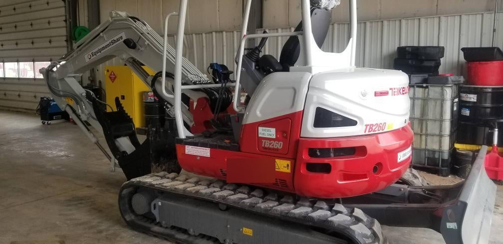 2019 Takeuchi TB260 Takeuchi TB260 Canopy w/Rubber Tracks, Auxiliary Hydraulics, Standard Blade, Manual QC