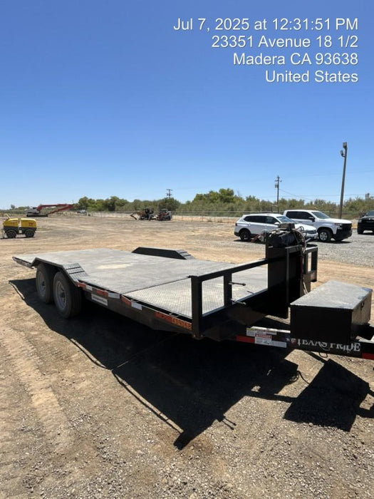 2024 TEXAS PRIDE TRAILERS 21' Lowboy Gravity Tilt Bed 14K Bumper Pull Trailer
