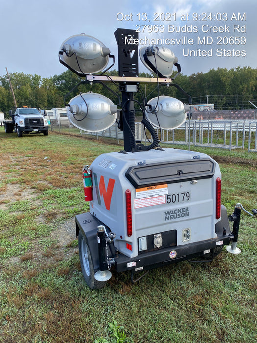 2019 Wacker Neuson LTV6L-MH Mobile Light Tower w/Fuel Level Sensor Installed