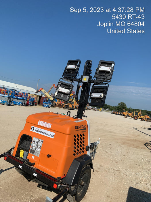 2023 Generac MLT2 Diesel, Flex Switch 120V Input, Powerzone Controller, (4) 320W LED Lights, 4kW Generator, 39.9 Gal Fuel Tank, 2" Ball, T3