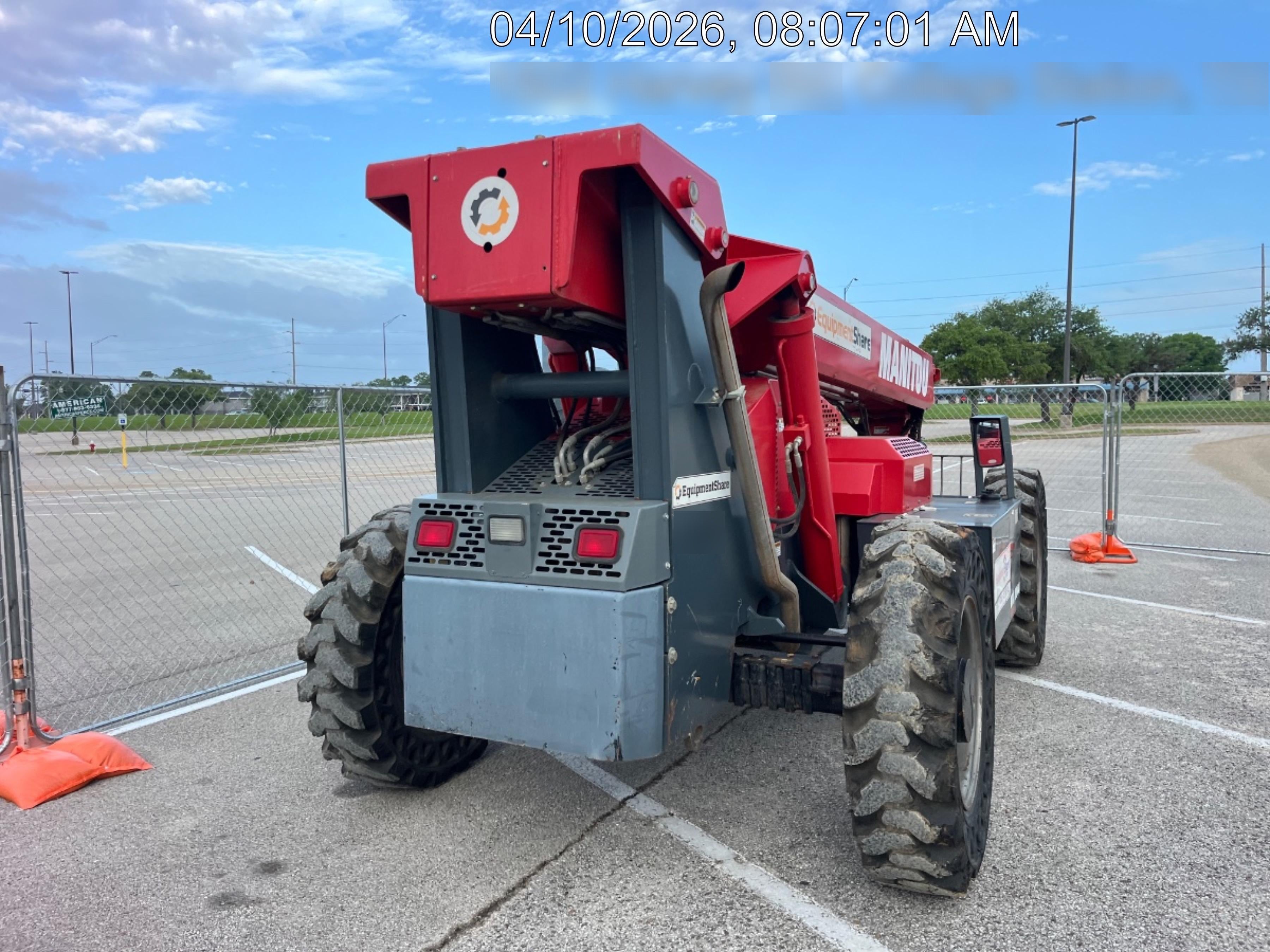 2018 Manitou MTA8044 MTA 8044 - 74 HP T4, Canopy, Worklights/Strobe, Beacon, 66" Carriage, 48" Forks, Solid Tires, Lift Hook, Aux Hydraulics