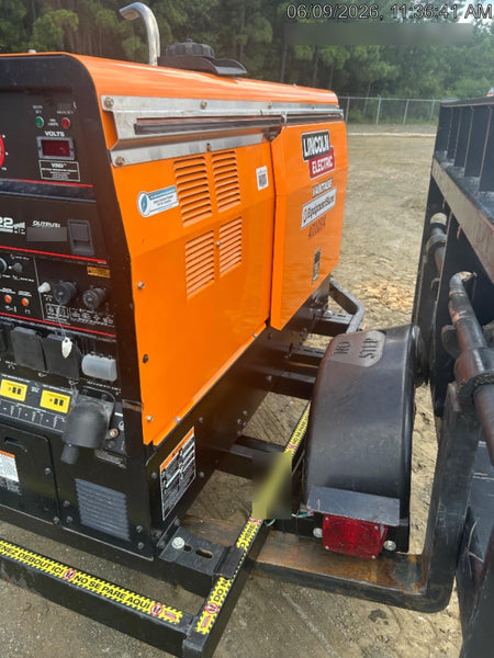 2024 Lincoln Electric Vantage 322 Welder Ready-Pak 3, Two wheel trailer, Fender and Light kit, Cable Rack, Orange