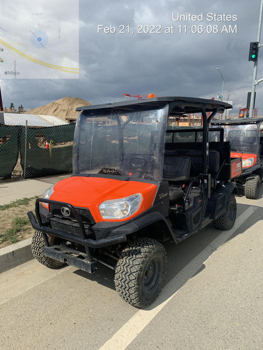 2020 Kubota RTV-X1140W-H Canopy, 4-Seater, Diesel, Windshield Acrylic Clear, Strobe Light, Backup Alarm