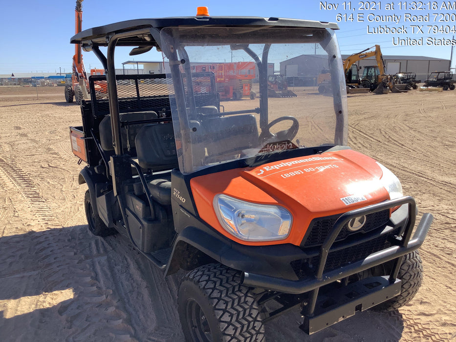 2020 Kubota RTV-X1140W-H Canopy, 4-Seater, Diesel, Windshield Acrylic Clear, LED Strobe, Backup Alarm