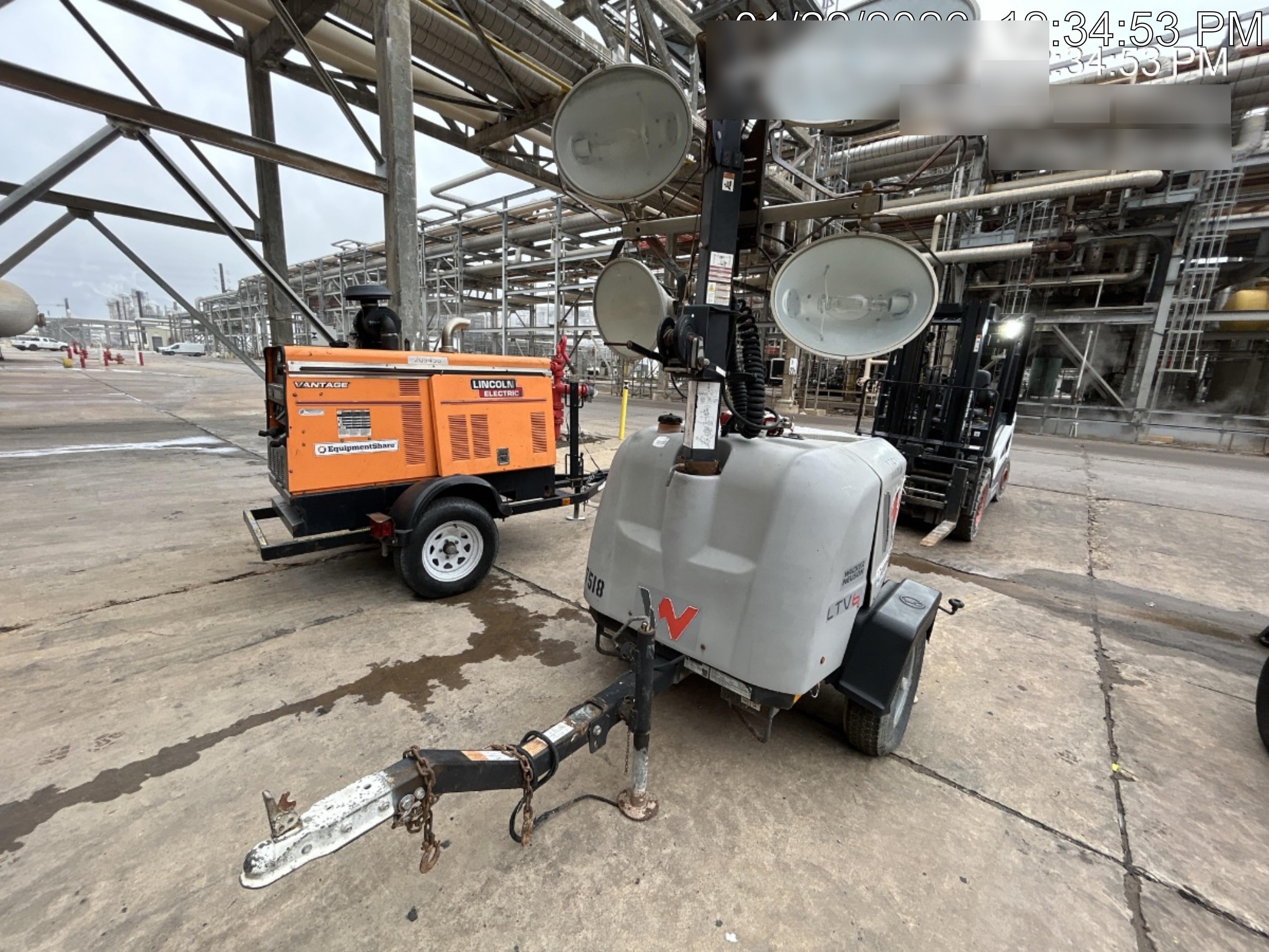 2018 Wacker Neuson LTV6K-MH Wacker Neuson LTV6K Mobile Light Tower w/Fuel Level Sensor Installed