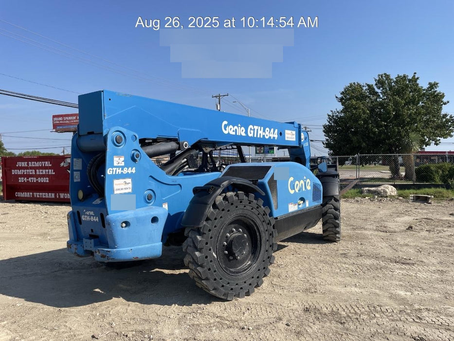 2018 Genie GTH-844 GTH-844 w/Open ROPS, Solid Tires, beacon/work lights, 60" carriage/forks