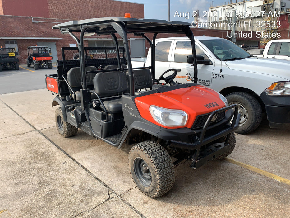 Kubota RTV-X1140W-H Canopy, 4-Seater, Diesel, Windshield Acrylic Clear, LED Strobe, Backup Alarm