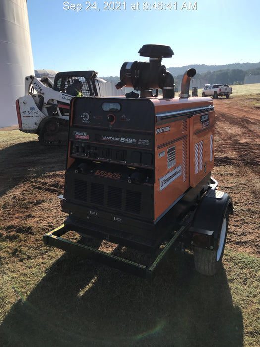 2021 Lincoln Electric Vantage 549X Ready Pak 3, ORANGE (includes trailer, cable rack, fender light kit)