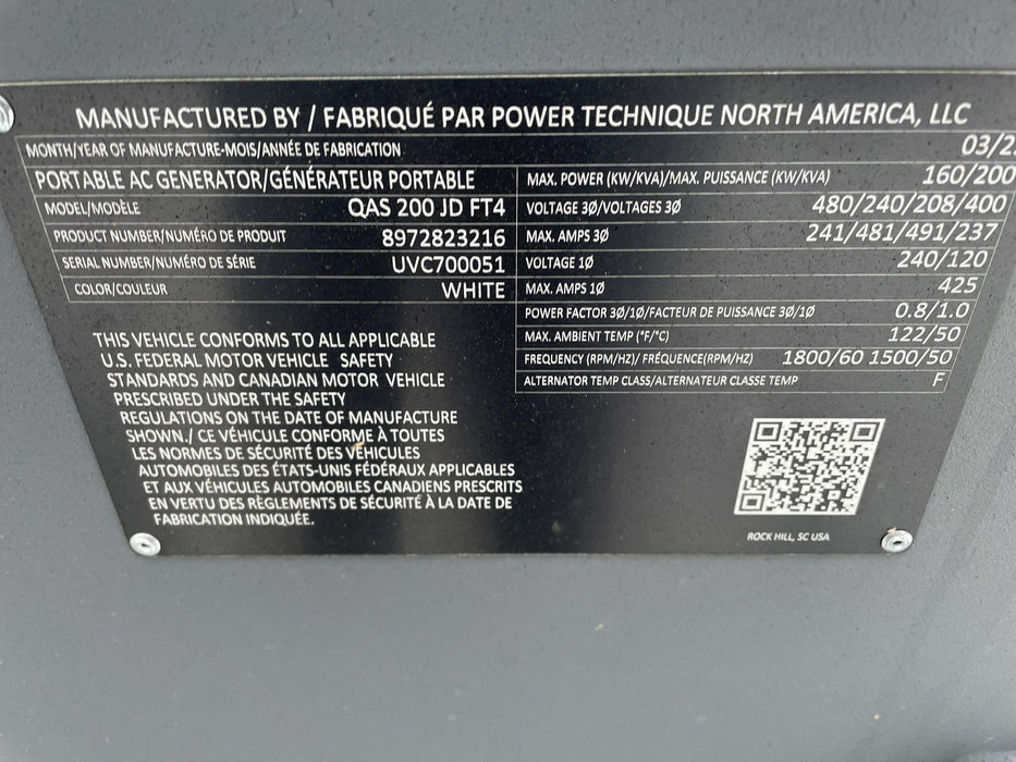 2022 ATLAS COPCO QAS200