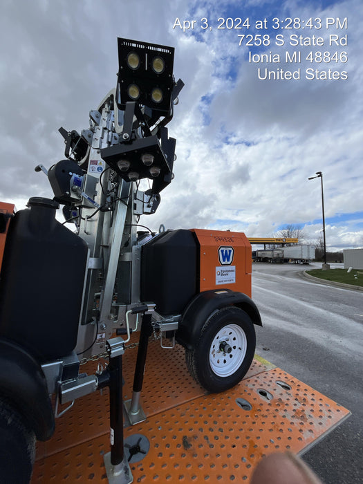 2024 Wanco WLTT-4MM4K Diesel, Deep Sea Controller, Shore Power Plug, Auto Start, (4) 350W LED Floodlights, 4kW Generator, 60 Gal Fuel Tank, 2" Ball, T3