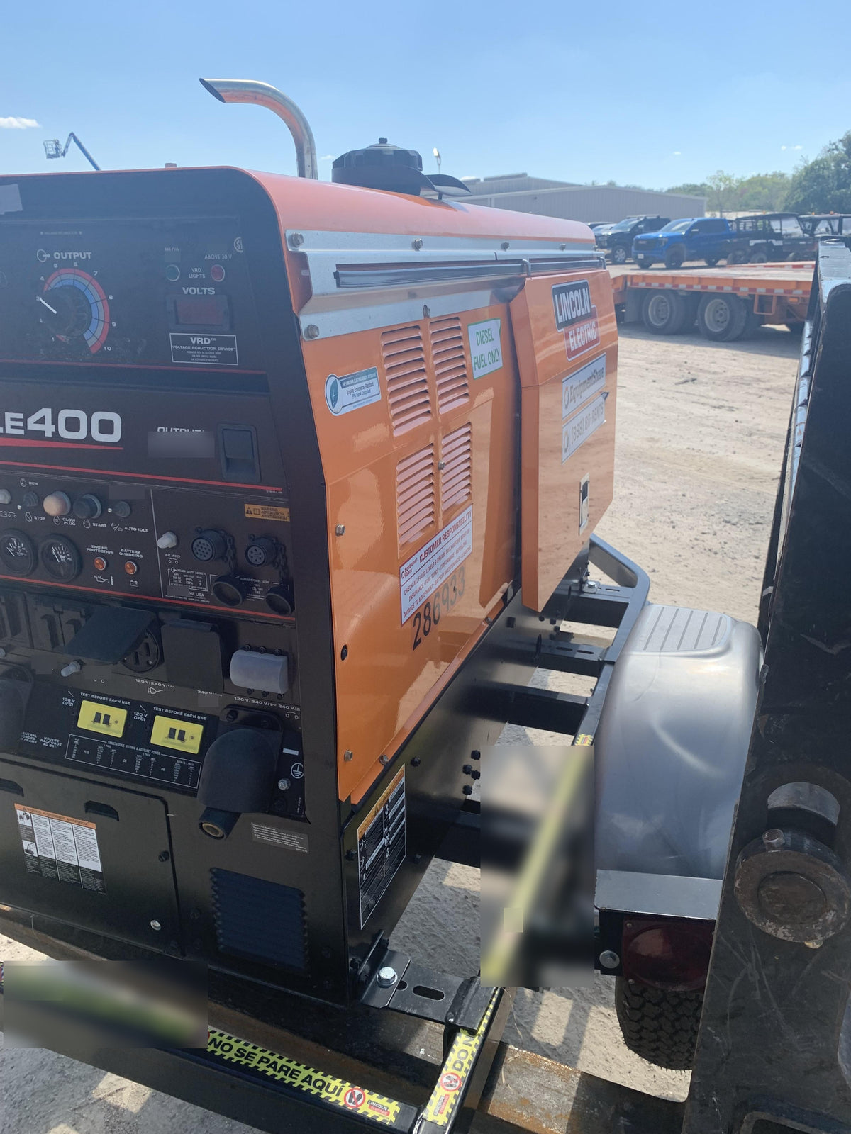 2022 Lincoln Electric LE400 Kubota V1505, Trlr, Cable Rack, Light Kit, ES Decals, T3