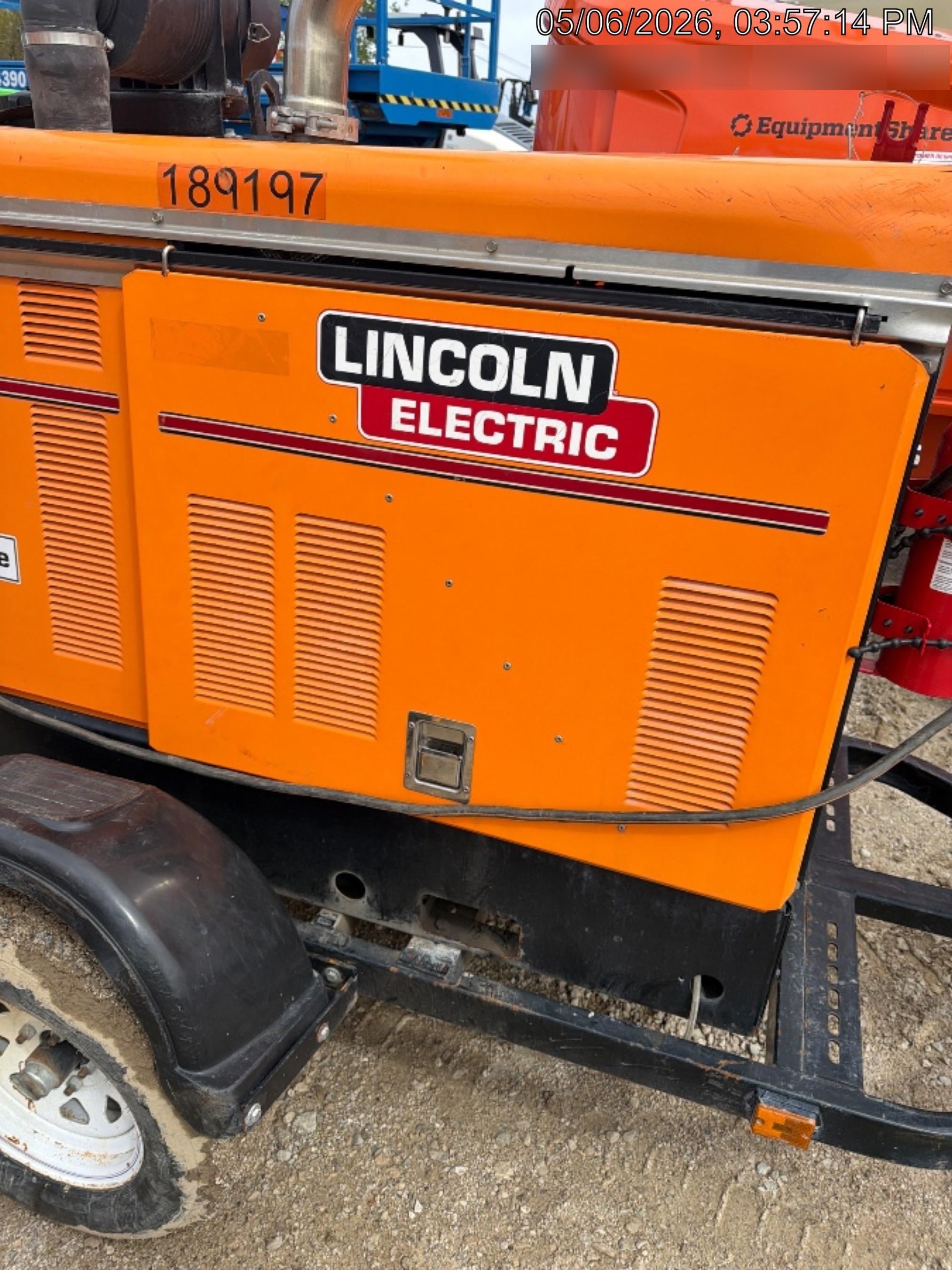 2021 Lincoln Electric Vantage 549X Ready Pak 3, ORANGE (includes trailer, cable rack, fender light kit)