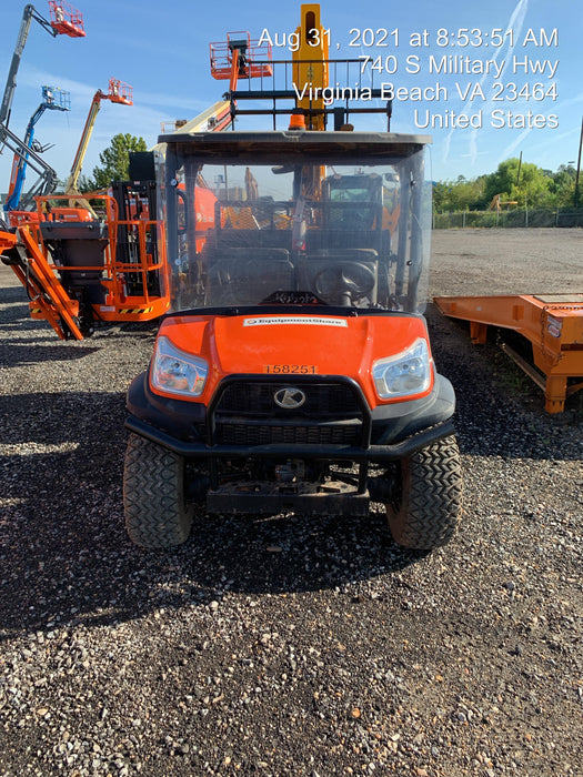2021 Kubota RTV-X1140W-H Plastic Canopy, Windshield Acrylic Clear, LED Strobe Light, Wire Harness Kit, Back up Alarm