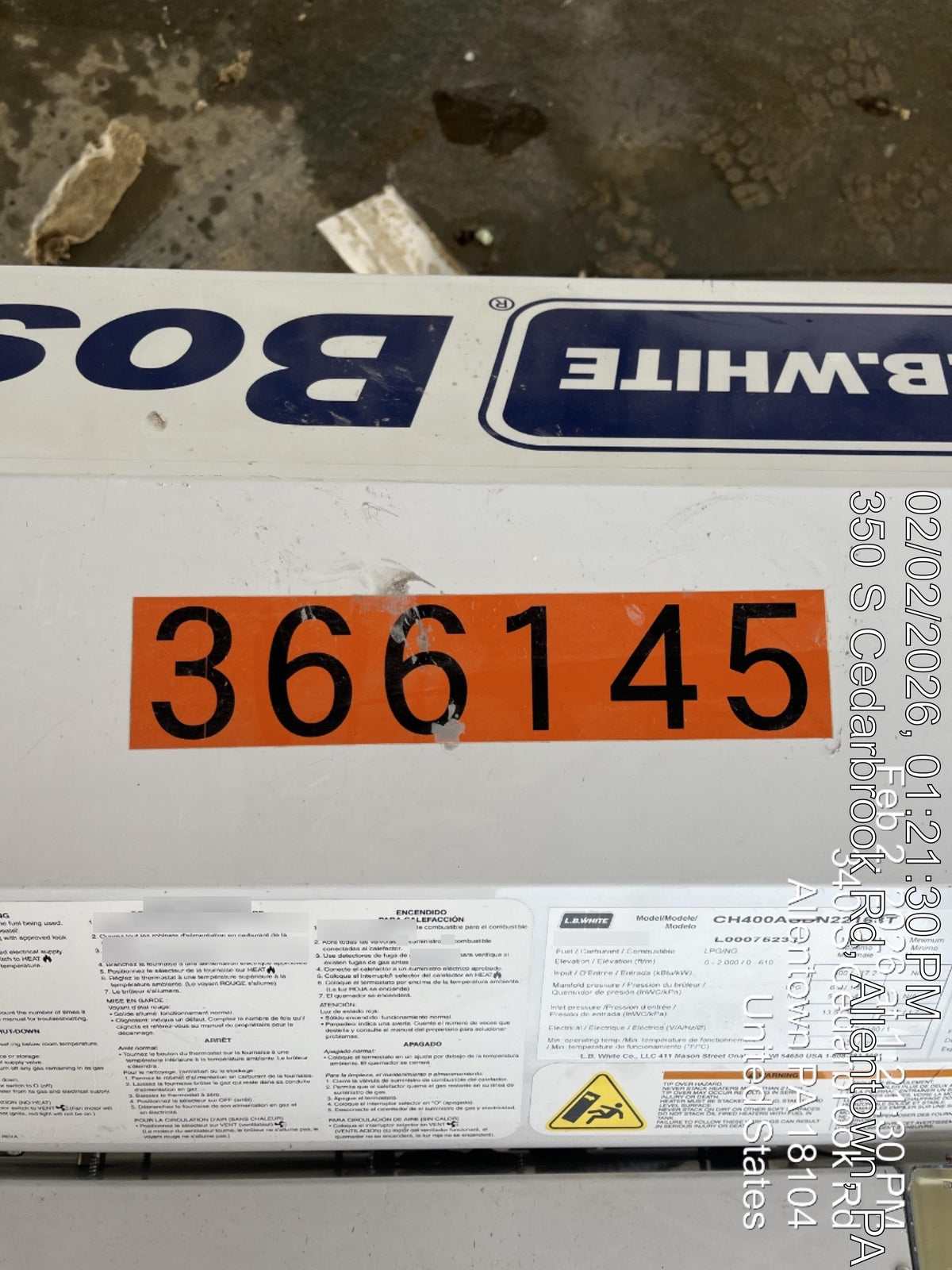 2023 LB WHITE BOSS 400 DF