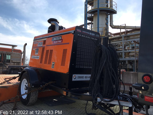 2021 Lincoln Electric Vantage 549X Ready Pak 3, ORANGE (includes trailer, cable rack, fender light kit)